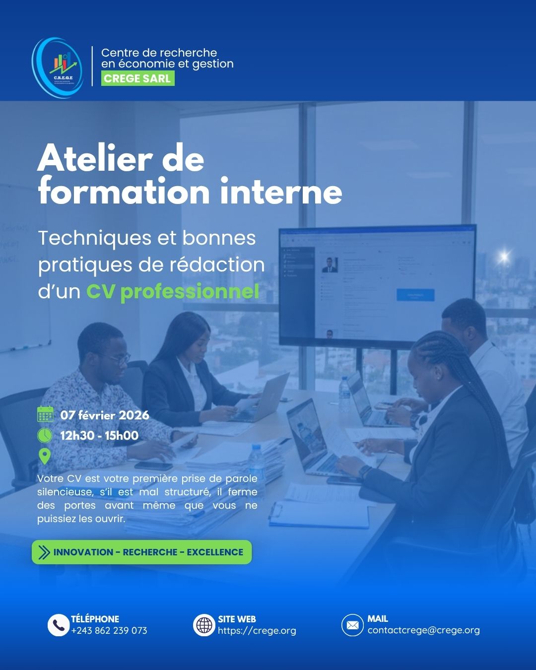 Atelier de rédaction de CV professionnel